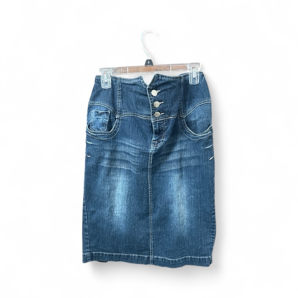 Denim Pencil Skirt